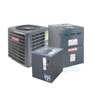 Goodman GSX140421-GM9S801005CN-CAPF4860C6 3.5 Ton AC, 100,000 BTU 80% AFUE Gas  Furnace, 14.5 SEER Upflow Split System Kit