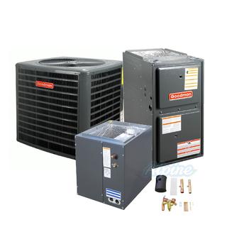 Photo of Goodman GSX140601-GM9S961005CN-CAPF4961C6-TX5N4 5 Ton AC, 100,000 BTU 96% AFUE Gas Furnace, 14 SEER Upflow Split System Kit 49698