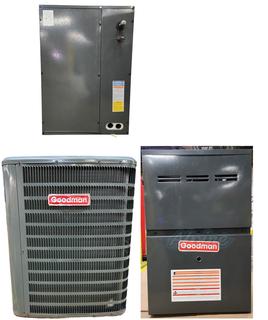 Photo of Goodman GSX130421-GM9S801005CN-CAPT4961C4 SND-KIT (Kit No. S1038) SND 4 Ton, 14 SEER Condenser & SND 100,000 BTU Furnace, 80% Efficiency, Single-Stage Burner & SND 4 to 5 Ton, W 21 x H 30 x D 21, Coil 54982