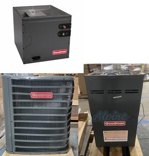 Photo of Goodman GSX140301-GMEC800804BX-CAPFA3626B6 SND-KIT SND 2.5 Ton, 14.5 SEER Cond & SND 80,000 BTU Furnace, 80% Efficiency, 2 Stage Burner & New 3 Ton, W 17 1/2 x H 26 x D 21 49930