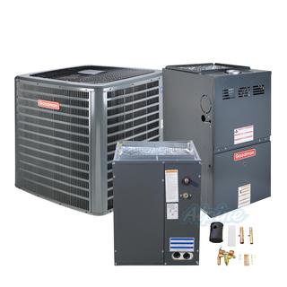 Photo of Goodman GSX140371-GMEC800805CN-CAPF3743C6-TX3N4 (Kit No. D2156) 3 Ton AC, 80,000 BTU 80% AFUE Two-Stage Gas Furnace, 15 SEER Upflow Split System Kit, Northern Sales Only 54355