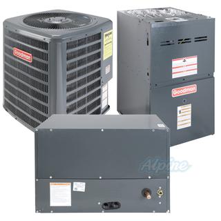 Photo of Goodman GSX130421-GMES800805CN-CHPF4860D6 3.5 Ton AC, 80,000 BTU 80% AFUE Gas Furnace, 13.5 SEER Horizontal Split System Kit (Northern States Only) 34633