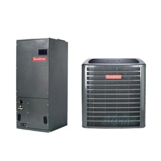 Photo of Goodman GVZC200601-AVPEC61D14 60,000 BTU 20 SEER Ultra Efficient Ducted Heat Pump/Air Handler System 47007