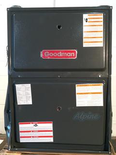 Photo of Goodman GMVC961205DN (644893) 120,000 BTU Furnace, 96% Efficiency, 2-Stage Burner, 2,200 CFM Variable Speed Blower, Upflow/Horizontal Flow Application, ComfortBridge Technology 31346