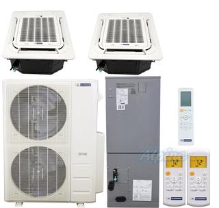 Photo of Blueridge BMM55HH19-12C-18C-36AH 55,000 BTU (4.5 Ton) 19 SEER / 19.4 SEER2 - M4 SERIES - HYPER HEAT Three Zone Ductless Mini-Split Heat Pump System 56609