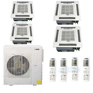 Photo of Blueridge BMKH42UH23-12C-12C-12C-12C 42,000 BTU (3.5 Ton) 23 SEER ULTRA HEAT Four Zone Ductless Mini-Split Heat Pump System 37342