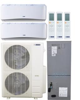 Photo of Blueridge BMM48HH21-9W-12W-24AH 48,000 BTU (4.0 Ton) 20.6 SEER / 21.05 SEER2 - M4 SERIES - Hyper Heat Three Zone Ductless Mini-Split Heat Pump System - Wi-Fi Capable 56611