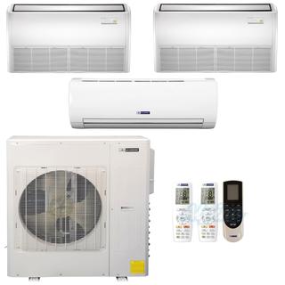 Photo of Blueridge BMKH42LM23UH-18F-18F-18W 42,000 BTU (3.5 Ton) 23 SEER / 16 SEER2 - M5 SERIES - ULTRA HEAT Three Zone Ductless Mini-Split Heat Pump System 43616