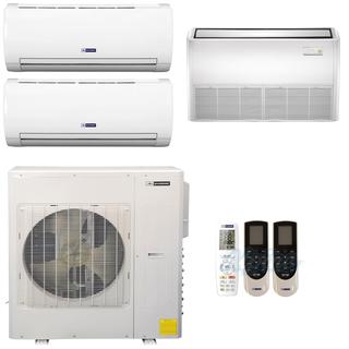 Photo of Blueridge BMKH42LM23UH-9F-12W-24W 42,000 BTU (3.5 Ton) 23 SEER / 16 SEER2 - M5 SERIES - ULTRA HEAT Three Zone Ductless Mini-Split Heat Pump System 43619