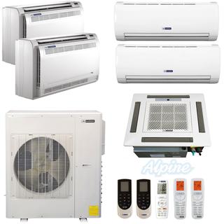 Photo of Blueridge BMKH42LM23UH-9W-9W-9L-9L-12C 42,000 BTU (3.5 Ton) 23 SEER ULTRA HEAT Five Zone Ductless Mini-Split Heat Pump System 43652