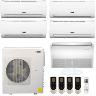 Photo of Blueridge BMKH42LM23UH-9W-12F-12W-12W-12W 42,000 BTU (3.5 Ton) 23 SEER / 16 SEER2 - M5 SERIES - ULTRA HEAT Five Zone Ductless Mini-Split Heat Pump System w/ WIFI 43656