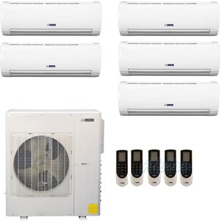 Photo of Blueridge BMKH42LM23UH-9W-9W-12W-12W-12W 42,000 BTU (3.5 Ton) 23 SEER / 16 SEER2 - M5 SERIES - ULTRA HEAT Five Zone Ductless Mini-Split Heat Pump System w/ WIFI 43640