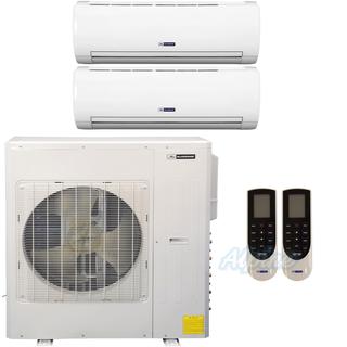 Photo of Blueridge BMKH42LM23UH-12W-24W 42,000 BTU (3.5 Ton) 23 SEER / 16 SEER2 - M5 SERIES - ULTRA HEAT Two Zone Ductless Mini-Split Heat Pump System w/ WIFI 43584