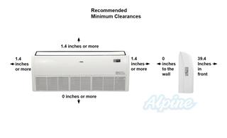 Photo of Blueridge BMY48UHH17FCC 48,000 BTU (4 Ton) 17 SEER / 17 SEER2 - S4 SERIES - 208/230V U-Match Hyper Heat Single Zone Wall/Ceiling Ductless Mini Split System - WiFi Capable 54549