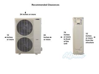 Photo of Blueridge BMY36UHH18FCC 36,000 BTU (3 Ton) 17.5 SEER - S4 SERIES - 208/230V U-Match Hyper Heat Single Zone Wall/Ceiling Ductless Mini Split System - WiFi Capable 54562