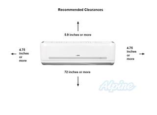 Photo of Blueridge BMY36D18WM 36,000 BTU Single Zone Wall Mounted Ductless Air Handler 54544