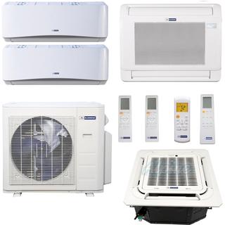 Photo of Blueridge BMM3622-9W-9W-9C-12L 36,000 BTU (3.0 Ton) 21.80 SEER / 23.1 SEER2 - M2 SERIES - Four Zone Ductless Mini-Split Heat Pump System - Wi-Fi Capable 51608