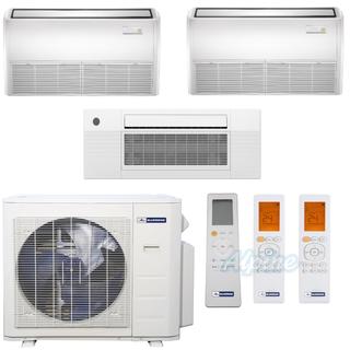 Photo of Blueridge BMM36HH21-9C2-18F-18F 36,000 BTU (3 Ton) 21 SEER2 - M4 SERIES - HYPER HEAT Three Zone Ductless Mini-Split Heat Pump System - Wi-Fi Capable 55673
