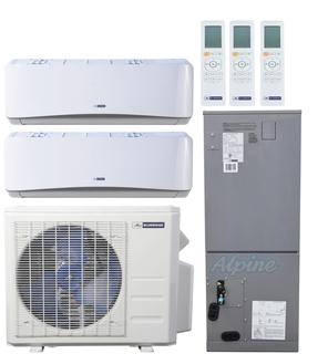 Photo of Blueridge BMM2722-6W-9W-18AH 27,000 BTU (2.25 Ton) 21.75 SEER / 22.25 SEER2 - M2 SERIES - Three Zone Ductless Mini-Split Heat Pump System 56618