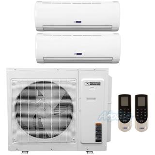 Photo of Blueridge BMKH24LM23UH-12W-12W 24,000 BTU (2.0 Ton) 23 SEER / 20 SEER2 - M5 SERIES - ULTRA HEAT Two Zone Ductless Mini-Split Heat Pump System w/ WIFI 43677