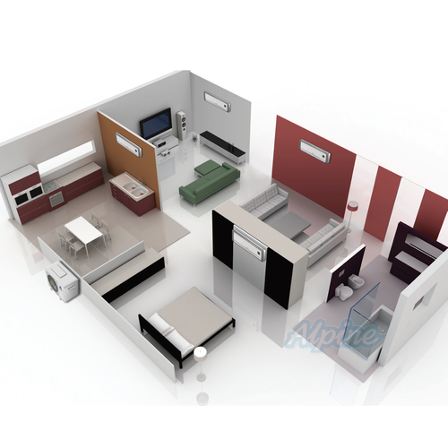 Wall Mounted Zone Diagram