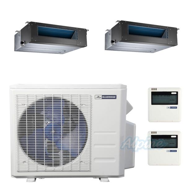 Photo of Blueridge BMM1819-12D-12D 18,000 BTU (1.5 Ton) 2-Zone 19 SEER2 Inverter R-410A XM1 Series Heat Pump Condenser System 31136