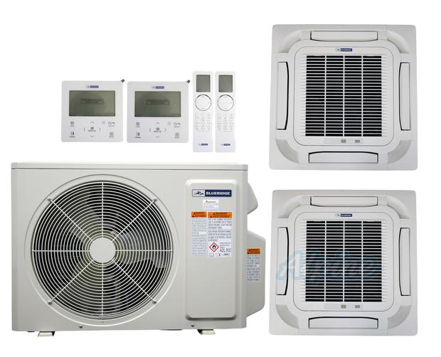 Photo of Blueridge BXM2Z18UC0-9CC8-9CC8 18,000 BTU (1.5 Ton) 2-Zone 21 SEER2 Inverter R-32 XM2 Series Heat Pump Ultra Cool/Ultra Heat System 61314