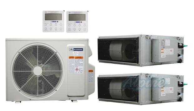 Photo of Blueridge BXM2Z18UC0-12CDH-12CDH 18,000 BTU (1.5 Ton) 2-Zone 18 SEER2 Inverter R-32 XM2 Series Heat Pump Ultra Cool/Ultra Heat System 61338