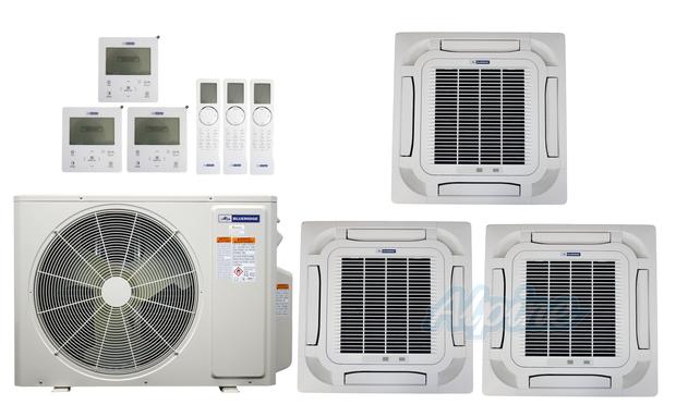 Photo of Blueridge BXM2Z24UC0-9CC8-9CC8-9CC8 24,000 BTU (2 Ton) 3-Zone 21 SEER2 Inverter R-32 XM2 Series Heat Pump Ultra Cool/Ultra Heat System 61318