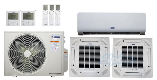 Photo of Blueridge BXM2Z24UC0-9CC8-9CC8-12WM 24,000 BTU (2 Ton) 3-Zone 21 SEER2 Inverter R-32 XM2 Series Heat Pump Ultra Cool/Ultra Heat System 61327