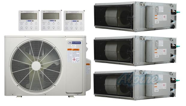Photo of Blueridge BXM2Z24UC0-12CDH-12CDH-12CDH 24,000 BTU (2 Ton) 3-Zone 18 SEER2 Inverter R-32 XM2 Series Heat Pump Ultra Cool/Ultra Heat System 61339