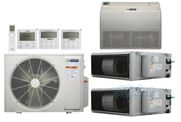 Photo of Blueridge BXM0Z24SC0-9CDH-9FC-12CDH 24000 BTU (2 Ton) 3-Zone 17 SEER2 Inverter R-32 XM0 Series Heat Pump System 64083