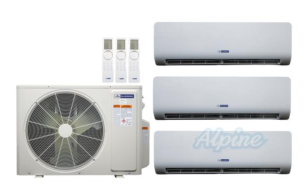Photo of Blueridge BXM2Z24UC0-7WM-12WM-12WM 24,000 BTU (2 Ton) 3-Zone 21 SEER2 Inverter R-32 XM2 Heat Pump Ultra Cool/Ultra Heat System 61176