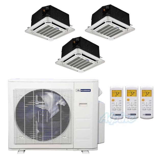Photo of Blueridge BMM2723-9C-9C-12C 27,000 BTU (2.25 Ton) 22.5 SEER / 23.5 SEER2 - M2 SERIES - Three Zone Ductless Mini-Split Heat Pump System - Wi-Fi Capable 29514