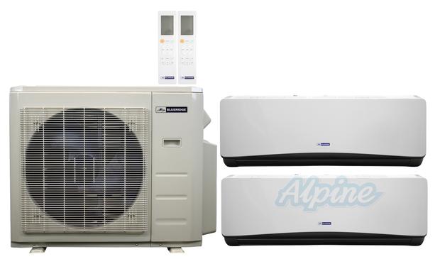 Photo of Blueridge BDM1A27SC0-6WM-9WM 26,000 BTU (2.2 Ton) 2-Zone DIY 23 SEER2 Inverter R-454B DM1 Series Heat Pump Condenser System 61521