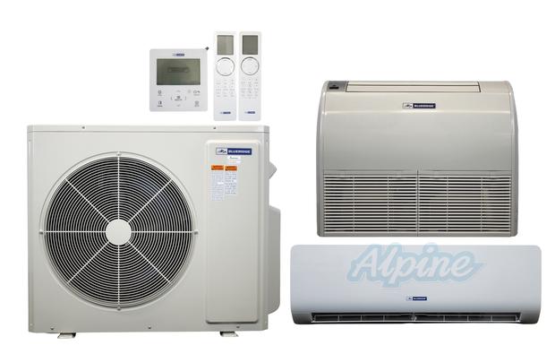 Photo of Blueridge BXM0Z36SC0-18FC-18WM 36000 BTU (3 Ton) 2-Zone 17 SEER2 Inverter R-32 XM0 Series Heat Pump System 64085