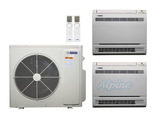 Photo of Blueridge BXM2Z36UC0-9LW-9LW 36,000 BTU (3 Ton) 2-Zone 21 SEER2 Inverter R-32 XM2 Series Heat Pump Ultra Cool/Ultra Heat System 61164