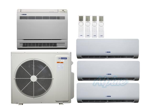 Photo of Blueridge BXM2Z30UC0-7WM-9WM-12LW-12WM 28,400 BTU (2.4 Ton) 4-Zone 21 SEER2 Inverter R-32 XM2 Heat Pump Ultra Cool/Ultra Heat System 61182