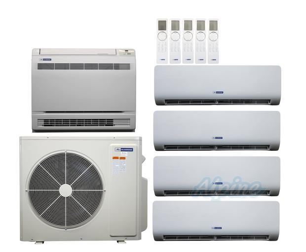 Photo of Blueridge BXM2Z42UC0-9LW-9WM-9WM-9WM-18WM 42,000 BTU (3.5 Ton) 5-Zone 21 SEER2 Inverter R-32 XM3 Series Heat Pump Ultra Cool/Ultra Heat System 61183