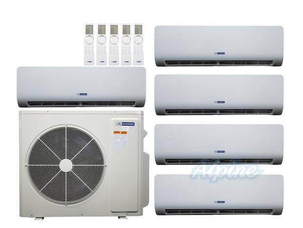 Photo of Blueridge BXM2Z48UC0-7WM-12WM-12WM-18WM-18WM 48,000 BTU (4 Ton) 5-Zone 21 SEER2 Inverter R-32 XM2 Heat Pump Ultra Cool/Ultra Heat System 61179