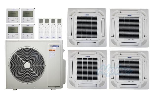 Photo of Blueridge BXM2Z36UC0-9CC8-9CC8-12CC8-12CC8 36,000 BTU (3 Ton) 4-Zone 21 SEER2 Inverter R-32 XM2 Series Heat Pump Ultra Cool/Ultra Heat System 61319