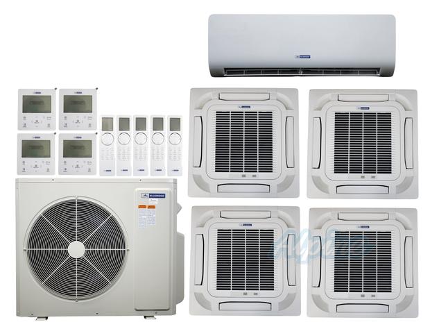 Photo of Blueridge BXM2Z48UC0-9CC8-9CC8-9CC8-9WM-18CC8 48,000 BTU (4 Ton) 5-Zone 21 SEER2 Inverter R-32 XM2 Series Heat Pump Ultra Cool/Ultra Heat System 61322
