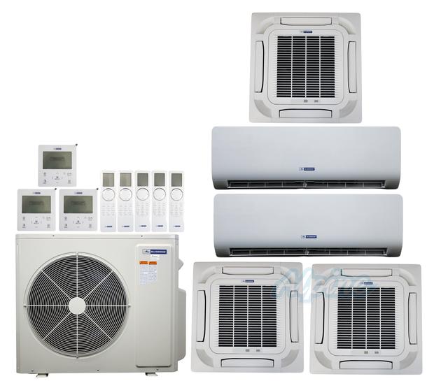 Photo of Blueridge BXM2Z48UC0-9CC8-9CC8-9CC8-9WM-12WM 48,000 BTU (4 Ton) 5-Zone 21 SEER2 Inverter R-32 XM2 Series Heat Pump Ultra Cool/Ultra Heat System 61324