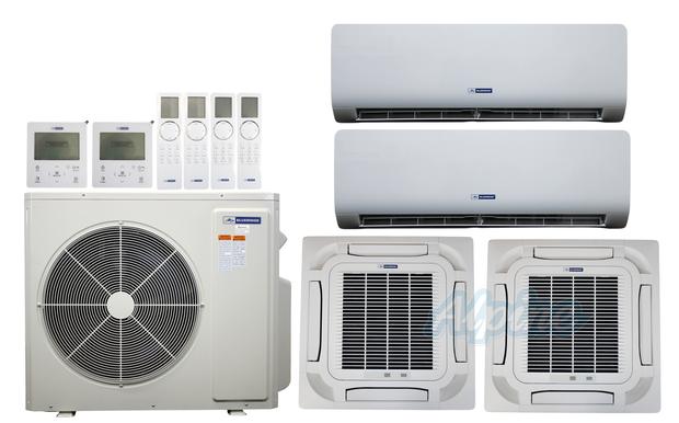 Photo of Blueridge BXM2Z48UC0-7WM-12CC8-18CC8-24WM 48,000 BTU (4 Ton) 4-Zone 21 SEER2 Inverter R-32 XM2 Heat Pump Ultra Cool/Ultra Heat System 61329