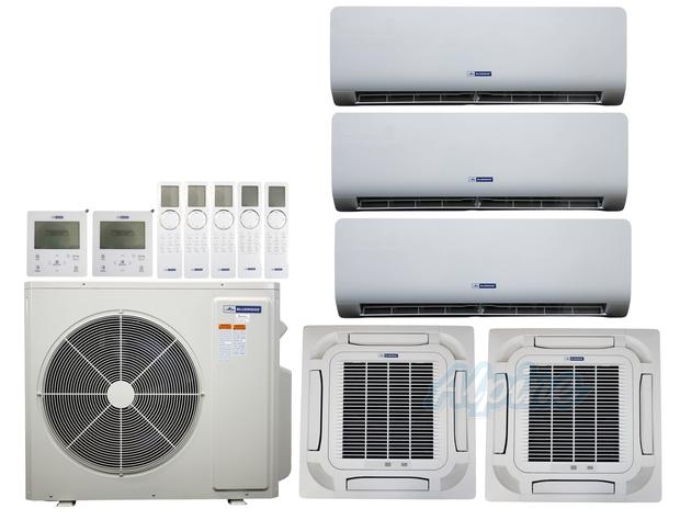 Photo of Blueridge BXM2Z48UC0-9CC8-9WM-9WM-18CC8-18WM 48,000 BTU (4 Ton) 5-Zone 21 SEER2 Inverter R-32 XM2 Series Heat Pump Ultra Cool/Ultra Heat System 61323