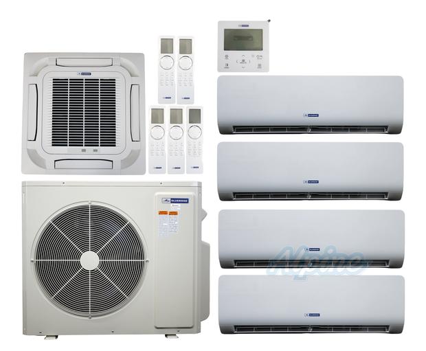 Photo of Blueridge BXM2Z42UC0-9WM-9WM-9WM-12CC8-12WM 42,000 BTU (3.5 Ton) 5-Zone 21 SEER2 Inverter R-32 XM3 Series Heat Pump Ultra Cool/Ultra Heat System 61335