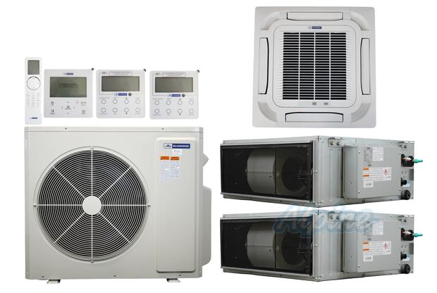 Photo of Blueridge BXM2Z48UC0-12CC8-12CDH-18CDH 48,000 BTU (4 Ton) 3-Zone 19 SEER2 Inverter R-32 XM2 Series Heat Pump Ultra Cool/Ultra Heat System 61425