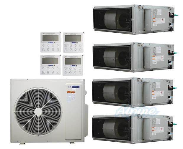 Photo of Blueridge BXM2Z48UC0-18CDH-18CDH-18CDH-18CDH 48,000 BTU (4 Ton) 4-Zone 18 SEER2 Inverter R-32 XM2 Series Heat Pump Ultra Cool/Ultra Heat System 61341