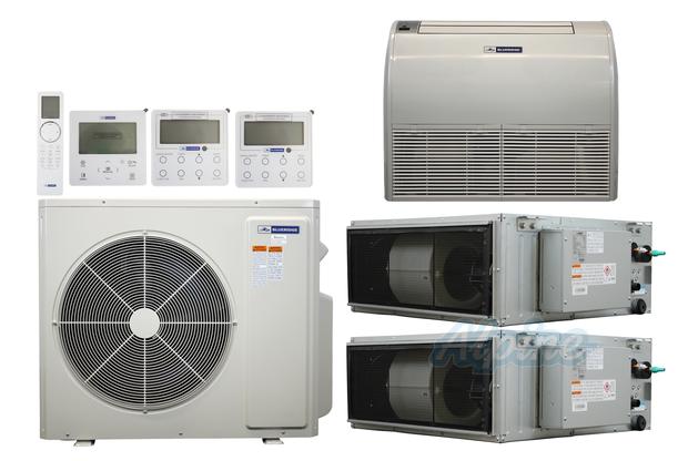 Photo of Blueridge BXM0Z42SC0-12CDH-12FC-18CDH 42000 BTU (3.5 Ton) 3-Zone 17 SEER2 Inverter R-32 XM0 Series Heat Pump System 64082