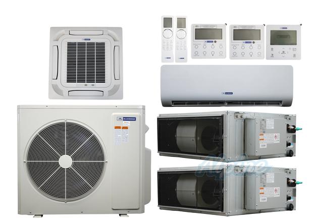 Photo of Blueridge BXM2Z48UC0-7WM-9CC8-12CDH-12CDH 48,000 BTU (4 Ton) 4-Zone 19 SEER2 Inverter R-32 XM2 Heat Pump Ultra Cool/Ultra Heat System 61423